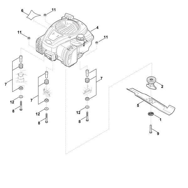 Picture of D - Engine, blade RM 448.0 TX