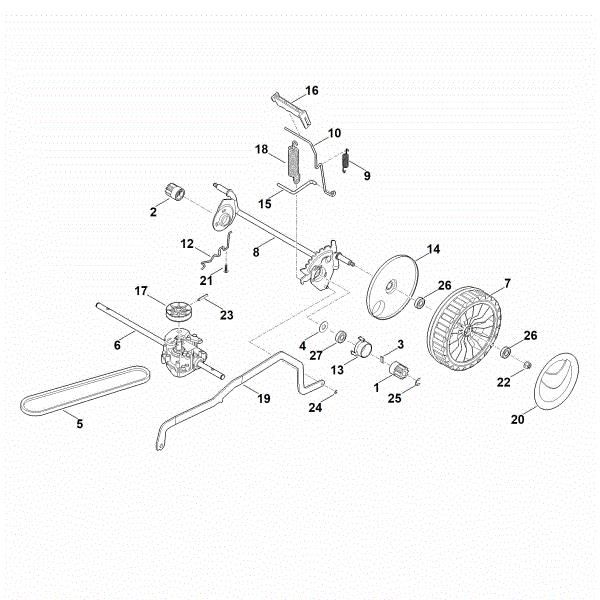 Picture of C - Rear axle, height adjustment RM 448.1 PC
