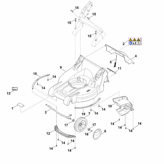 Picture of B - Housing, Front axle RM 448.1 TC
