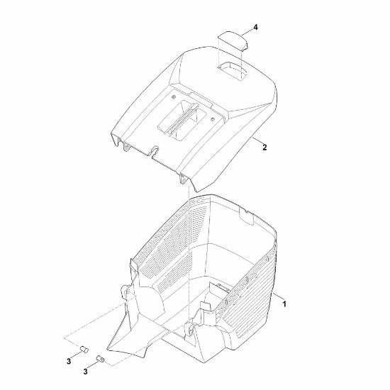 Picture of E - Grass catcher bag RM 448.1 TC