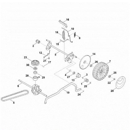 Picture of C - Rear axle, height adjustment RM 448.1 VC