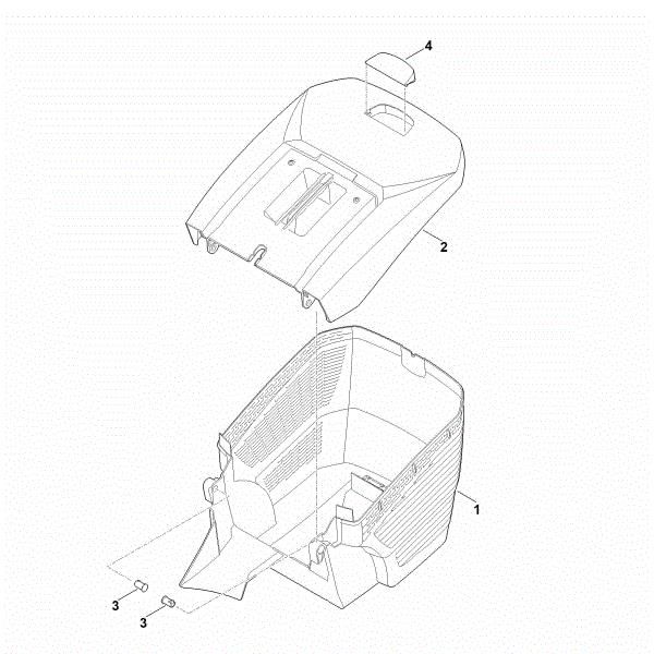 Picture of E - Grass catcher bag RM 448.1 VC