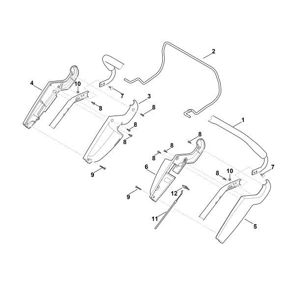Picture of A - Handle upper part RM 545.0