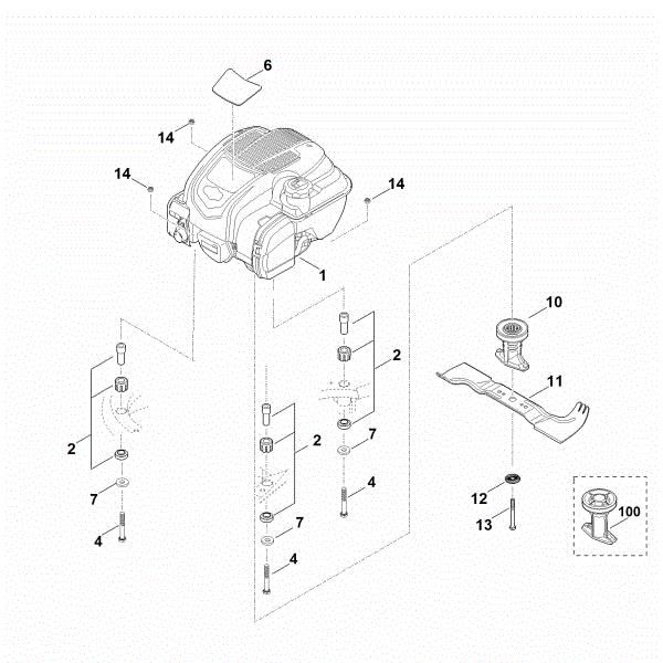 Picture of F - Engine, blade RM 545.0