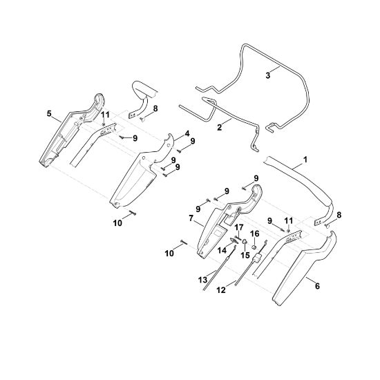 Picture of A - Handle upper part RM 545.0 T