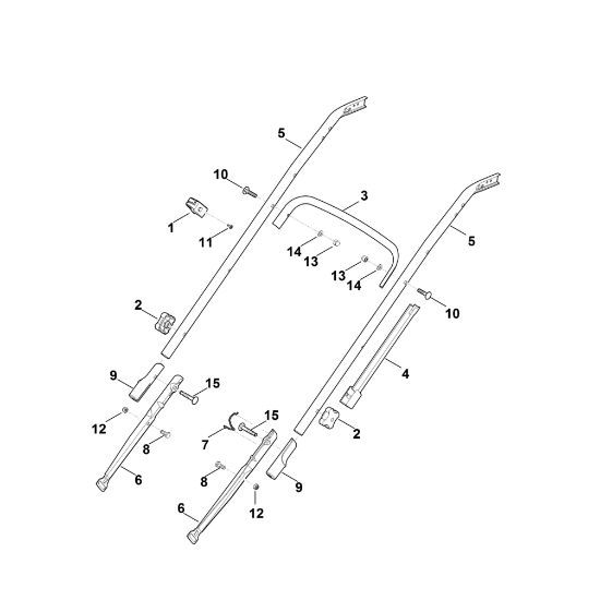 Picture of B - Handle lower part RM 545.0 T