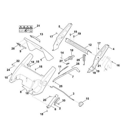 Picture of C - Frame, Height adjustment RM 545.0 T