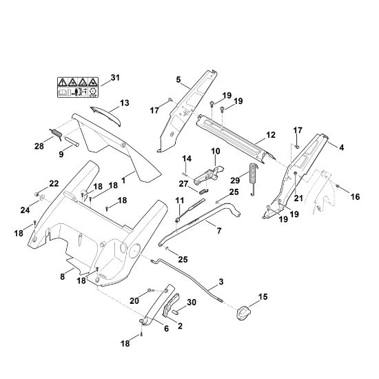Picture of C - Frame, Height adjustment RM 545.0 T