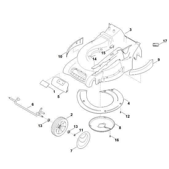 Picture of D - Housing, Front axle RM 545.0 T