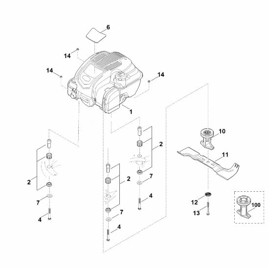 Picture of F - Engine, blade RM 545.0 T