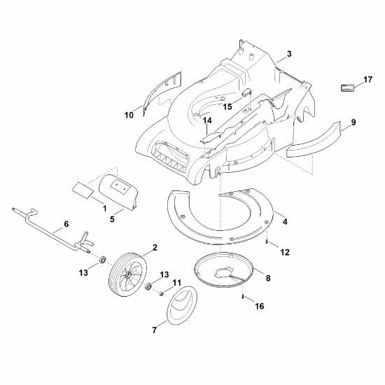 Picture of D - Housing, Front axle RM 545.0 V