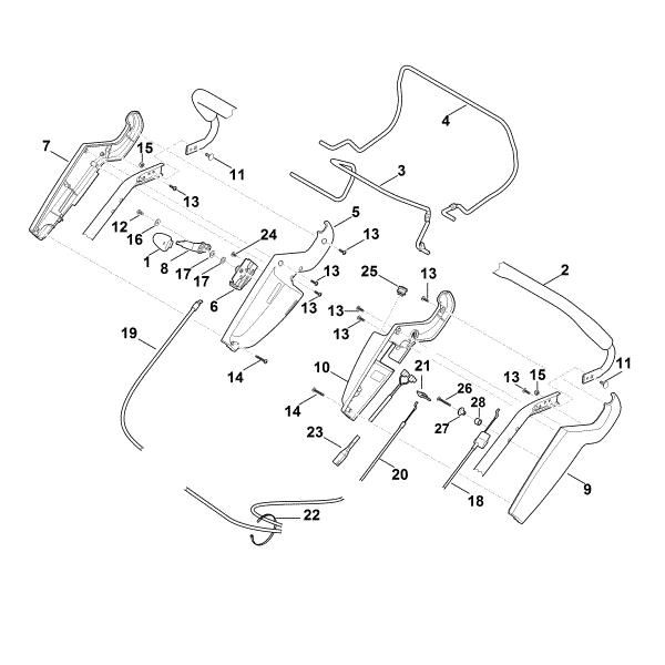 Picture of A - Handle upper part RM 545.0 VE