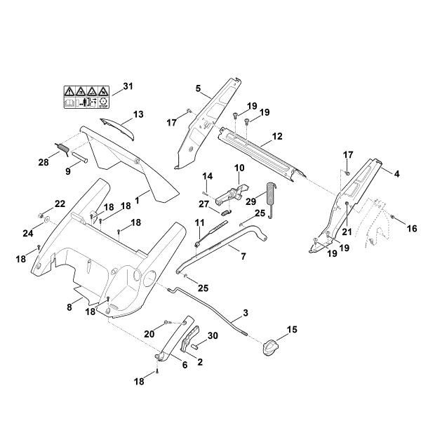 Picture of C - Frame, Height adjustment RM 545.0 VM
