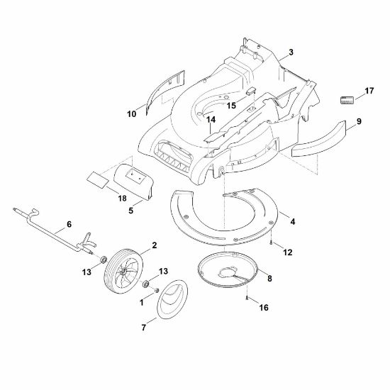 Picture of D - Housing, Front axle RM 545.0 VR