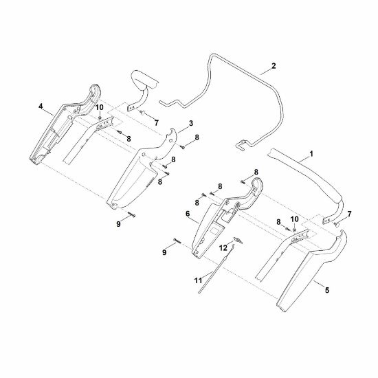 Picture of A - Handle upper part RM 545.1