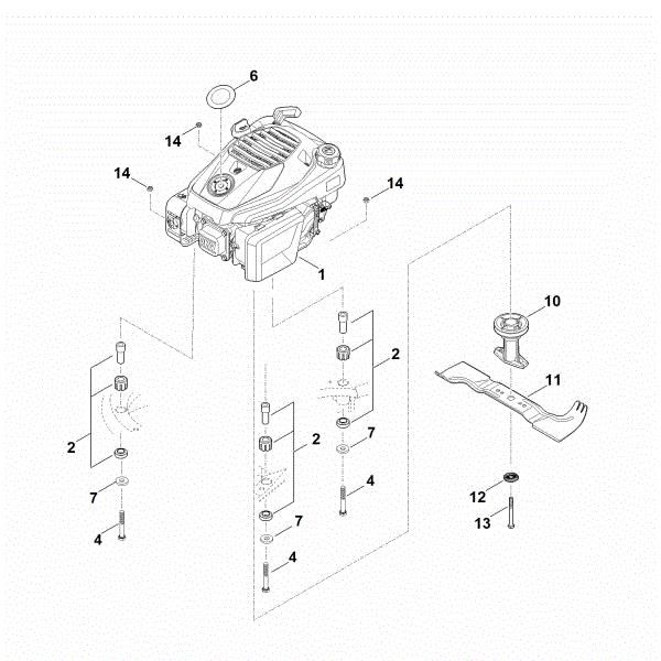 Picture of F - Engine, blade RM 545.1