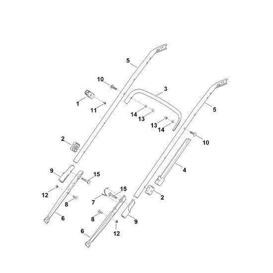 Picture of B - Handle lower part RM 545.1 T