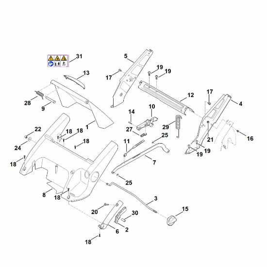 Picture of C - Frame, Height adjustment RM 545.1 T