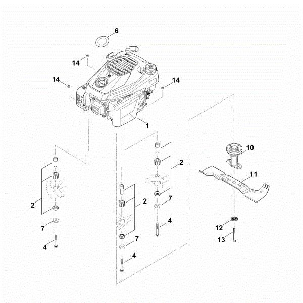 Picture of F - Engine, blade RM 545.1 T