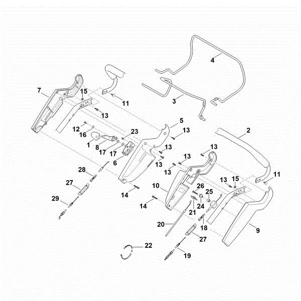 Picture of A - Handle upper part RM 545.1 V