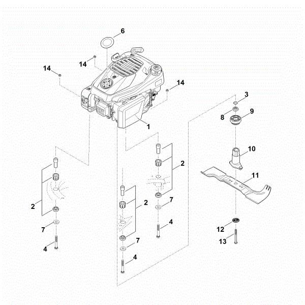 Picture of F - Engine, blade RM 545.1 V
