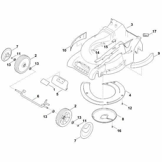 Picture of D - Housing, Front axle RM 545.1 VE