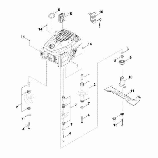 Picture of F - Engine, blade RM 545.1 VE
