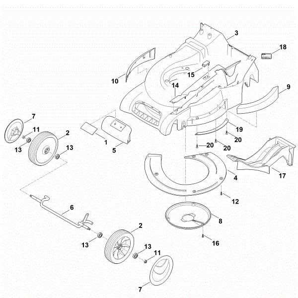 Picture of D - Housing, Front axle RM 545.1 VM