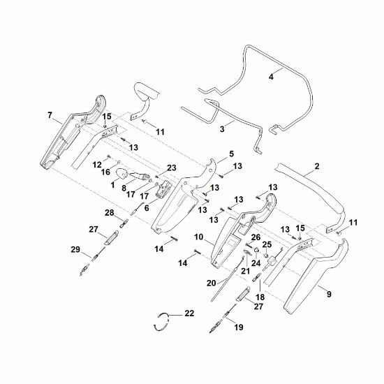 Picture of A - Handle upper part RM 545.1 VR