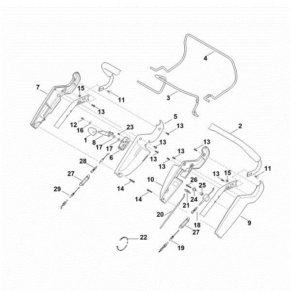 Picture of A - Handle upper part RM 545.1 VR