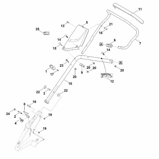 Picture of B - Handle lower part RM 650.0 T