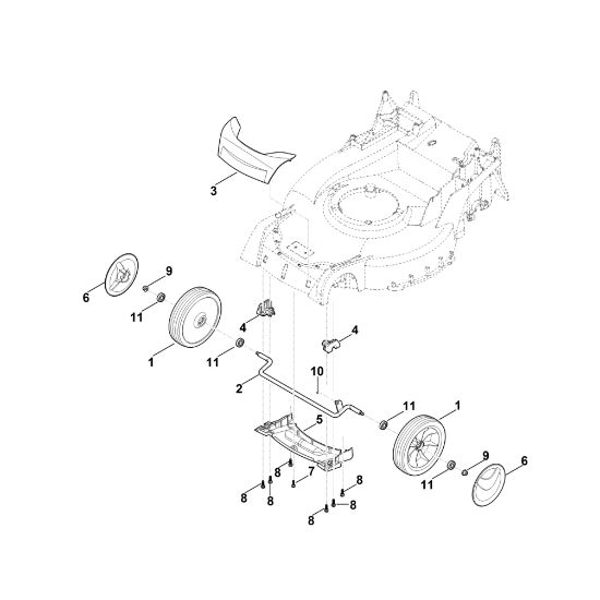 Picture of D - Front axle, cover RM 650.0 T