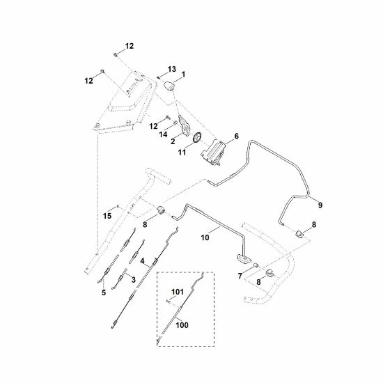 Picture of A - Handle upper part RM 650.0 V