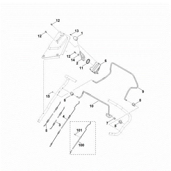 Picture of A - Handle upper part RM 650.0 V