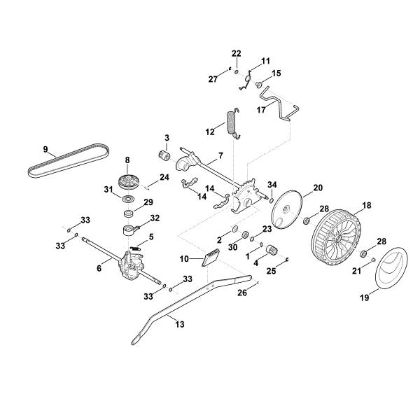 Picture of E - Shaft, Gear box RM 650.0 V