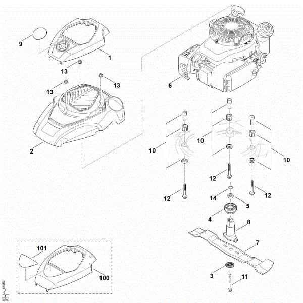 Picture of F - Engine, blade RM 650.0 V