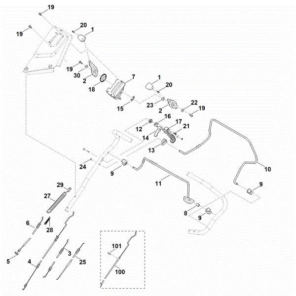 Picture of A - Handle upper part RM 650.0 VS