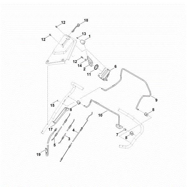 Picture of A - Handle upper part RM 650.1 VE