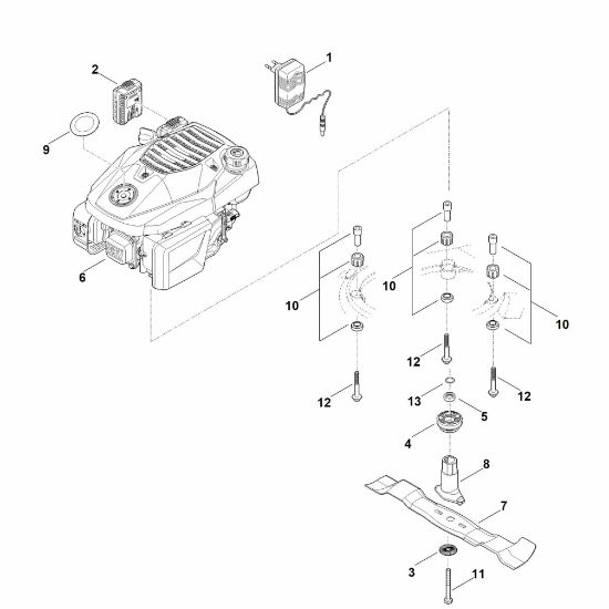 Picture of F - Engine, blade RM 650.1 VE