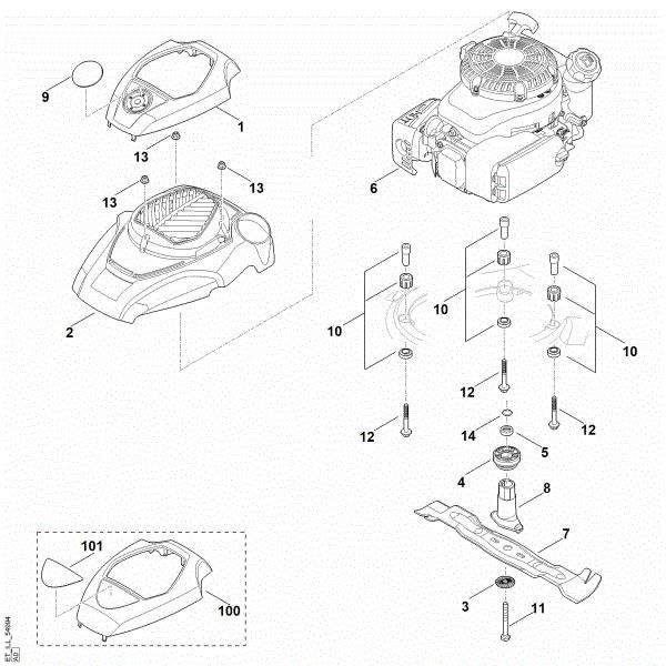 Picture of F - Engine, blade RM 655.0 V