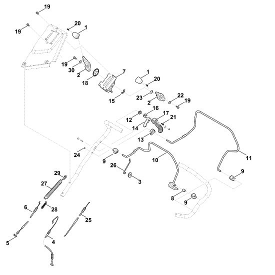 Picture of A - Handle upper part RM 655.0 YS