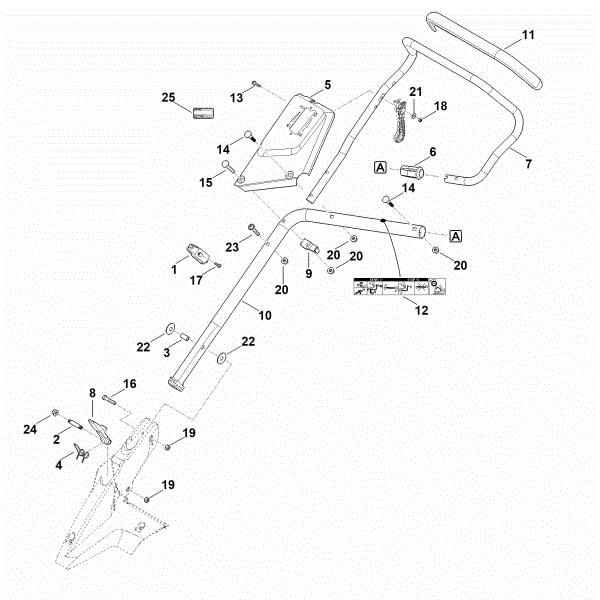 Picture of B - Handle lower part RM 655.0 YS