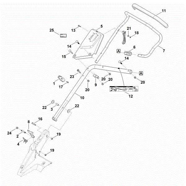 Picture of B - Handle lower part RM 655.1 VS