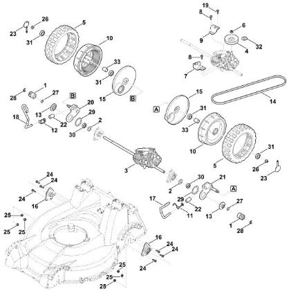 Picture of E - Rear height adjustment, drive RM 756.0 GC