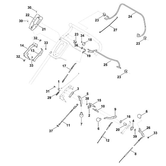 Picture of A - Handle upper part RM 756.0 GS