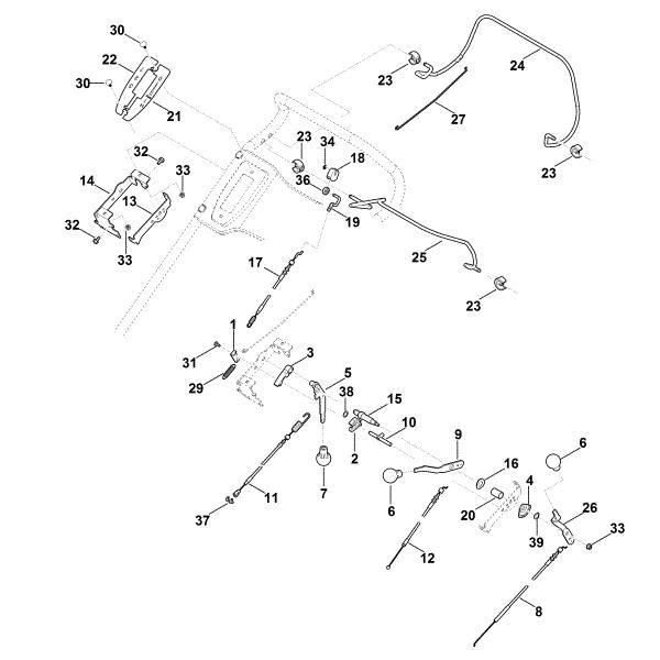 Picture of A - Handle upper part RM 756.0 GS