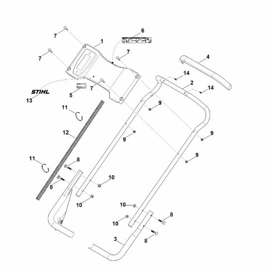 Picture of B - Handle lower part RM 756.0 GS