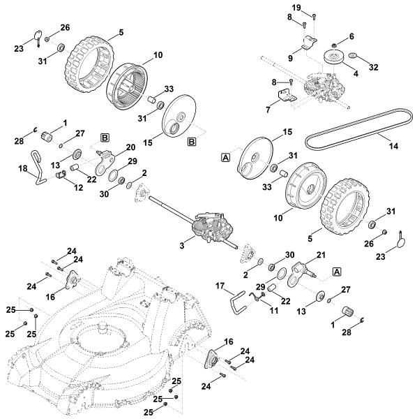 Picture of E - Rear height adjustment, drive RM 756.0 GS