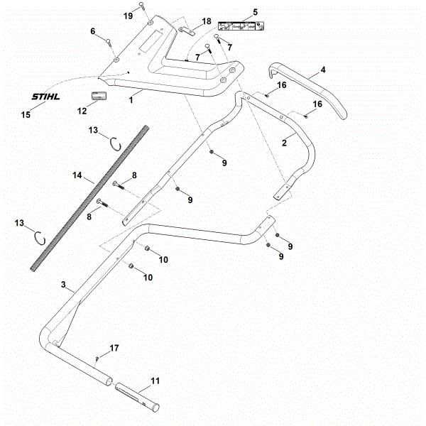 Picture of B - Handle lower part RM 756.0 YC