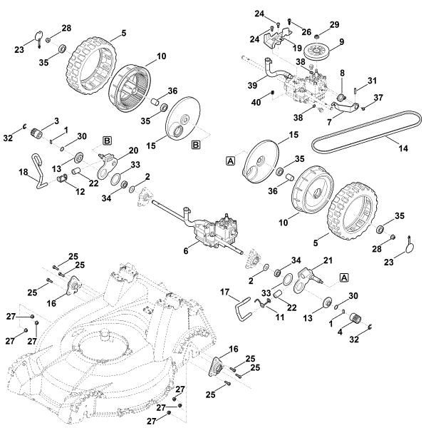 Picture of E - Rear height adjustment, drive RM 756.0 YC
